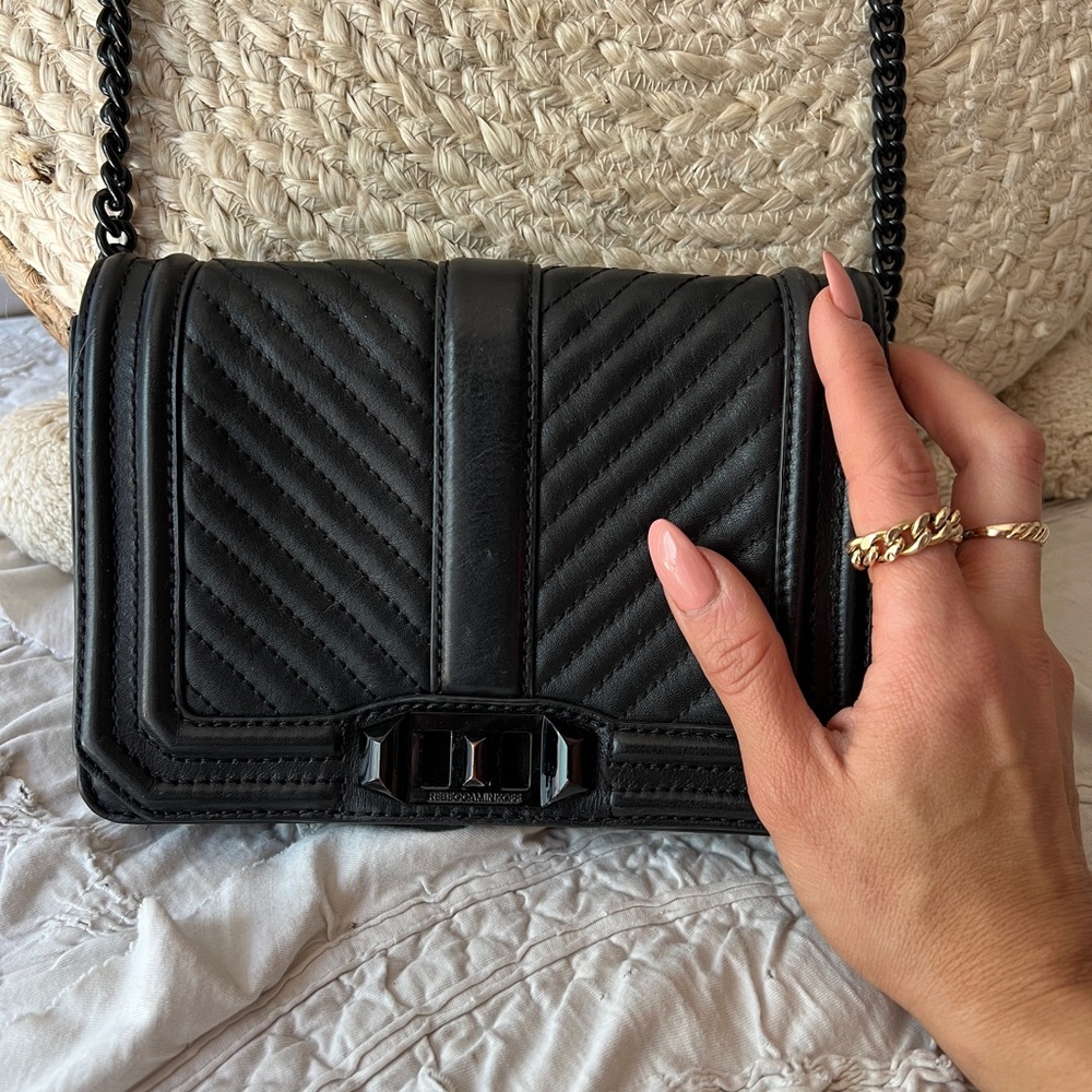Rebecca minkoff quilted small love crossbody